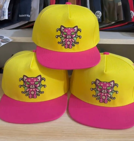 Xeno Kitty Hat (Yellow Pink)